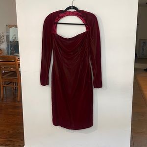 Gorgeous vintage red velvet Victor Costa dress!